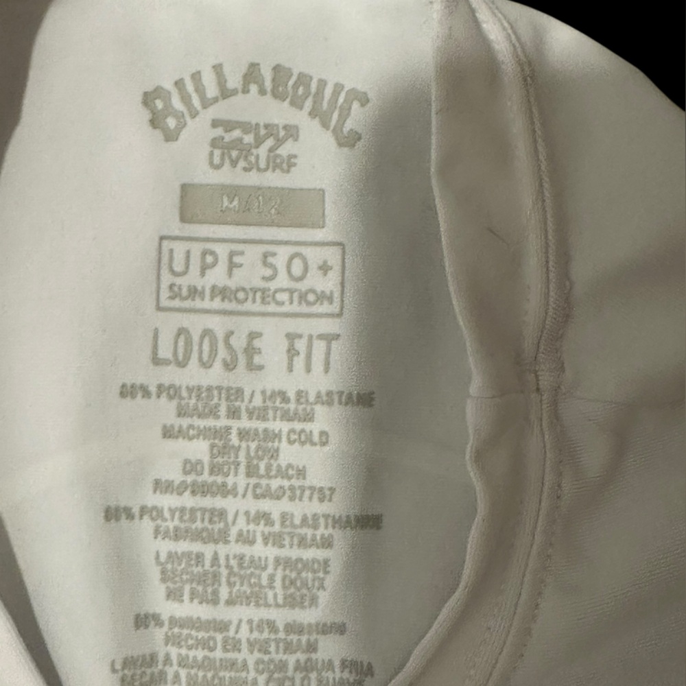 Billabong Cream Long Sleeve Top UPF 50